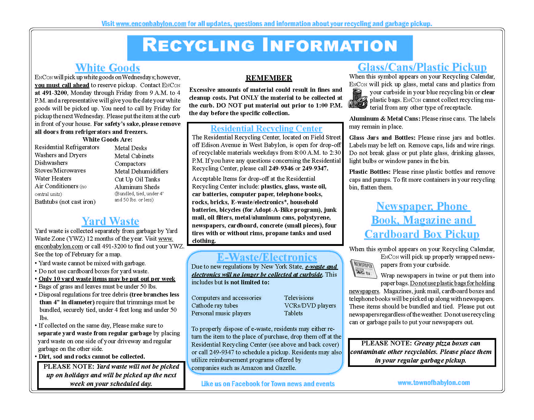 babylon chart for recycling